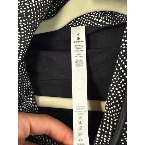 Lululemon Here To Move Jacket Women’s Size 6 Glyde Waterproof Free Spirit Black - Picture 4 of 5
